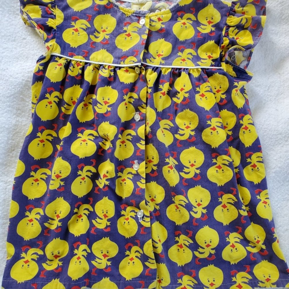 Vintage 1970's Tweety Bird Smock Top, Sz Sm/M